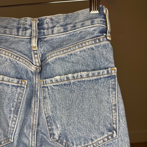 AGOLDE Women’s Jeans Size 22 - High Rise Vintage Skinny Ankle Raw Hem Blue Denim - Picture 5 of 5